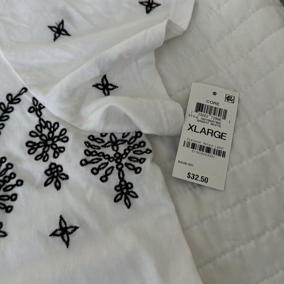 Karen Scott women’s Embroidered Top NWT XXL - Picture 4 of 5